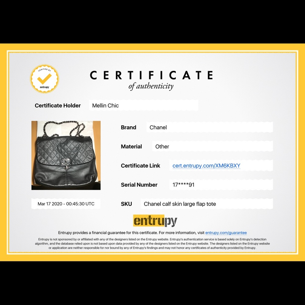 💓Sold💓Chanel Calf Skin large flap tote - Picture 6 of 8